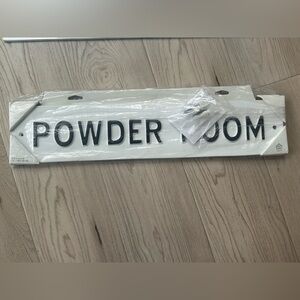 Powder Room Metal Sign from Hearth and Hand with Magnolia